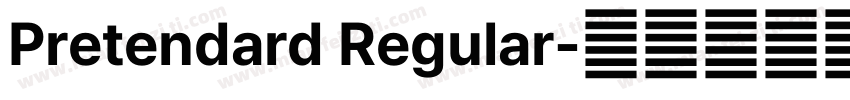 Pretendard Regular字体转换